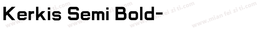 Kerkis Semi Bold字体转换